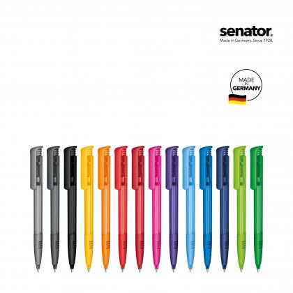 senator® Super Hit Clear with soft grip push ball pen