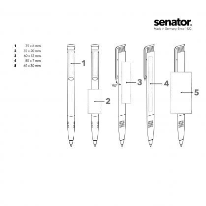senator® Super Hit Polished Basic with soft grip push Ball pen
