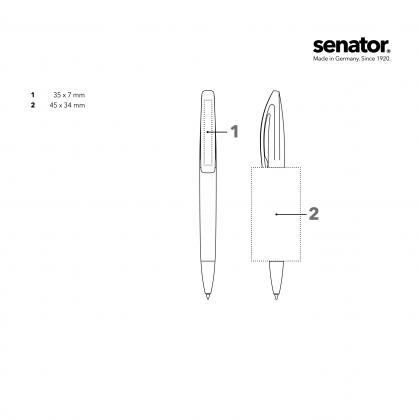senator® Bridge Soft touch twist ball pen.