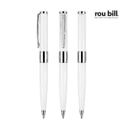Rou bill® Image White Line twist Ball pen