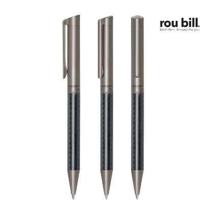 Rou bill® Carbon Black twist Ball Pen