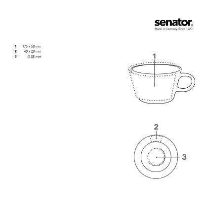 senator® Fancy coffee cup and set