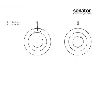 senator® Fancy porcelain. Plates.