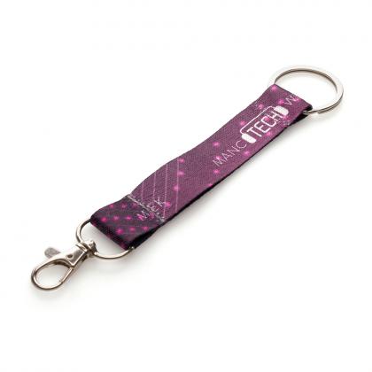 Made in Britain RPET Lanyard Split Ring Keyring