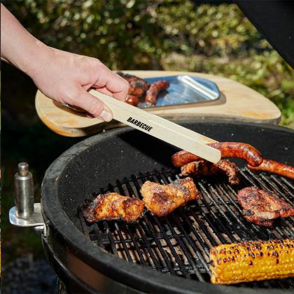 Pinza wooden BBQ tongs