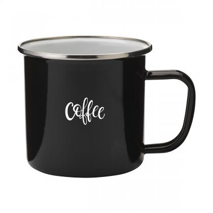 Retro Silver Enamel Mug 350 ml