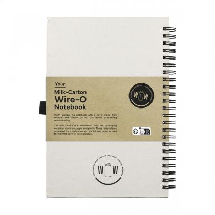 Milk-Carton Wire-O Paper Notebook A5