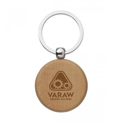 WoodKey Circle keychain
