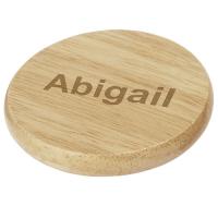 Scoll wooden coaster with bottle opener