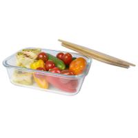 Roby glass lunch box with bamboo lid