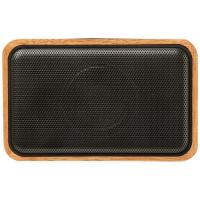 Wooden 3W speaker with wireless charging pad