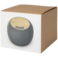 Ecofiber bamboo/RPET Bluetooth® speaker and wireless charging pad