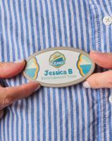 Always Recycled Select Name Badge - Oval - Combo Clip