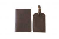 Tile Slim + Full Grain Leather Travel Set