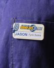 Always Recycled Reusable Name Badge – Rectangular Low Window - Magnet back