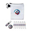 METAL POKERCHIP POLYESTER ZIPPED GOLF BAG SET
