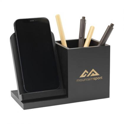 Bamboo Boss 15W charger/pen holder