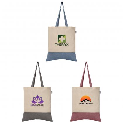 Quebec - 5 oz. Two-Tone Recycled Cotton Tote
