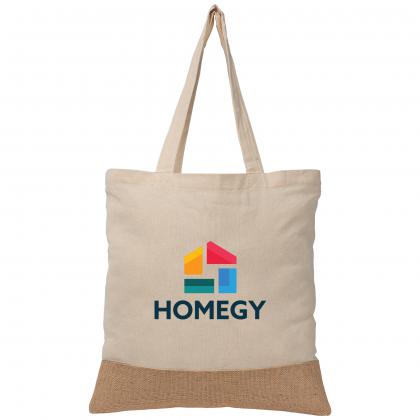 Rio™ 5 oz. Recycled Cotton and Jute Tote Bag