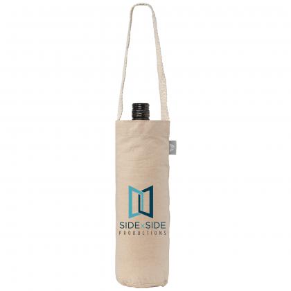 Recycled 6 oz. Cotton Wine Bag