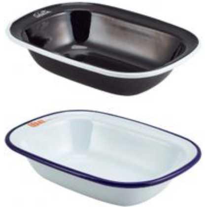 Enamel Rect. Pie Dish (180mm)