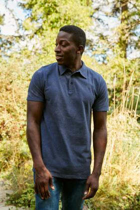 Neutral Recycled Cotton Polo