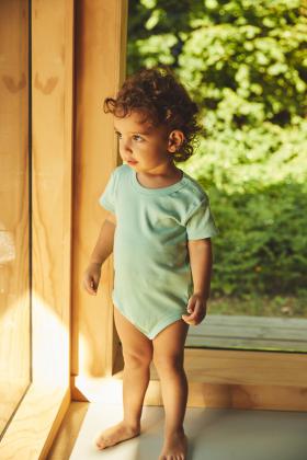 Neutral Fairtrade Organic Babies Short Sleeve Bodystockings