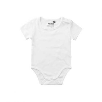 Neutral Fairtrade Organic Babies Short Sleeve Bodystockings
