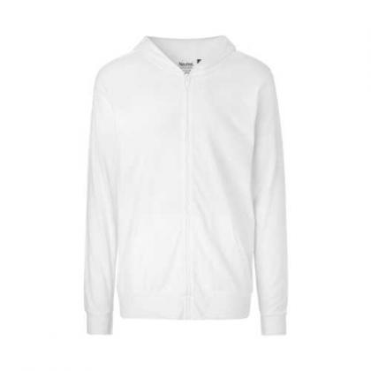 Neutral Fairtrade Organic Unisex Jersey Hoodie w. Zip