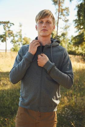 Neutral Fairtrade Organic Unisex Hoodie w. Hidden Zip
