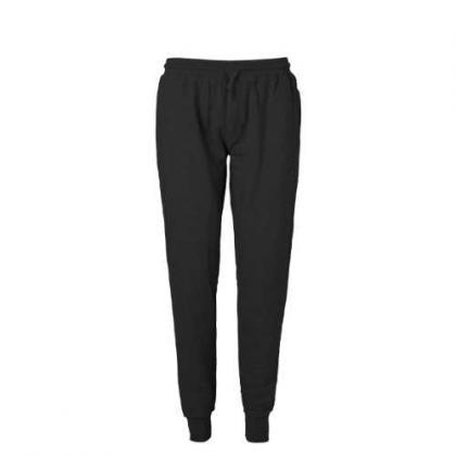 Neutral Fairtrade Organic Unisex Sweatpants w. Cuff and Zip