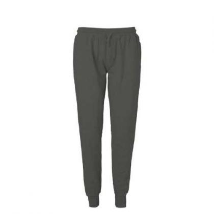 Neutral Fairtrade Organic Unisex Sweatpants w. Cuff and Zip