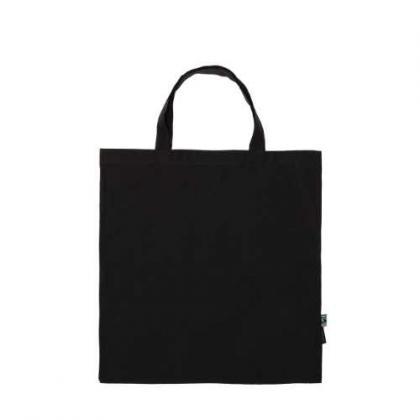 Neutral Fairtrade Organic Shopping Bag W. Short Handles