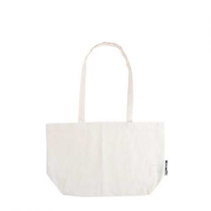 Neutral Fairtrade Organic Shopping Bag w. Gusset