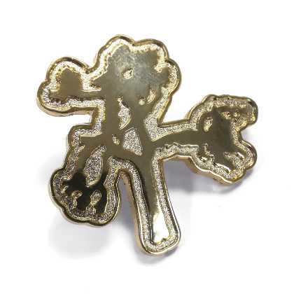 30mm 2 - Tone Sandblasted Pin Badge