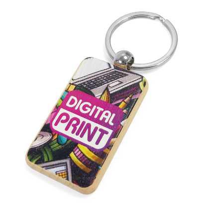 Rectangle-RC Wooden Keyrings - Digitally Printed