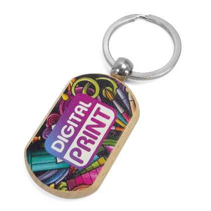 Stadium Wooden Keyrings - Digitally Printed