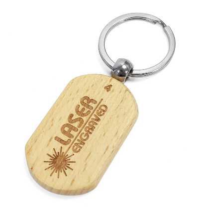 Stadium Wooden Keyrings - Laser Engraved