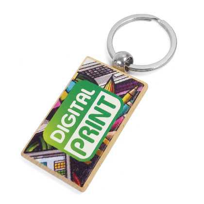 Small Rectangle-SC Wooden Keyrings - Digitally Printed