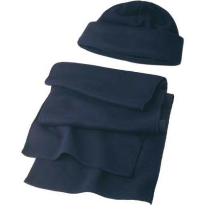 Fleece beanie and scarf