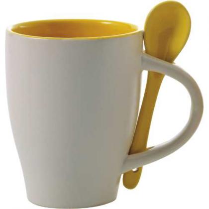 Coffee mug with spoon (300ml) Coffee mug with spoon (300ml)