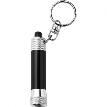Aluminium LED torch keyring