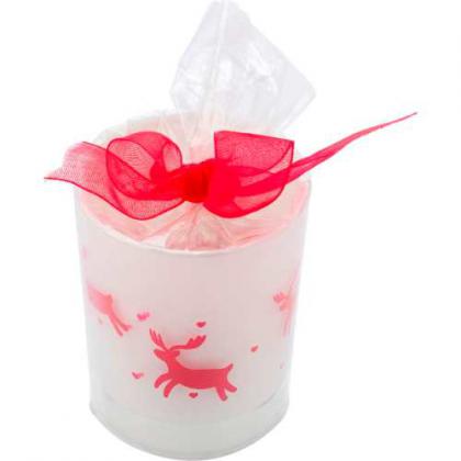 Glass candle holder
