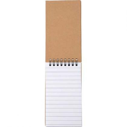 Notebook with sticky notes