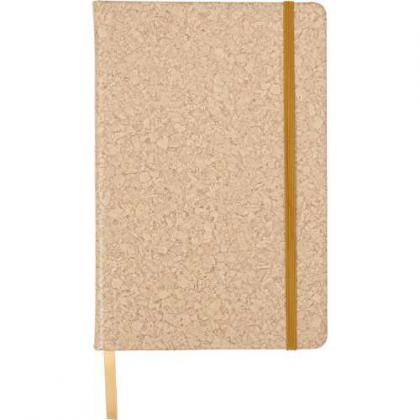 Notebook with cork printed cover (approx. A5)