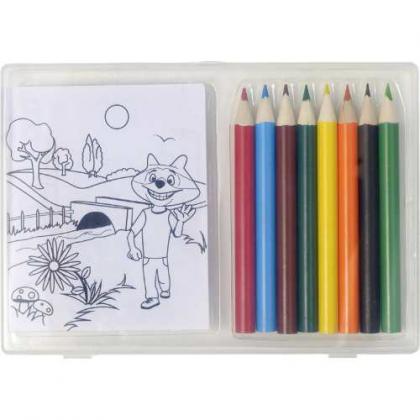 Pencils and&Acirc;&nbsp;colouring sheets