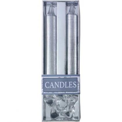 Glass candle holder