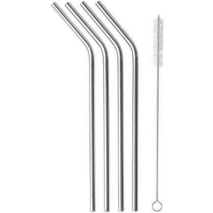 Four drinking straws