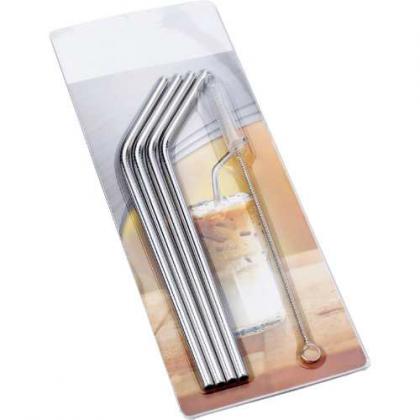 Four drinking straws