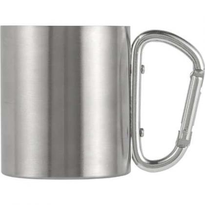 Stainless steel double walled travel mug (185ml)